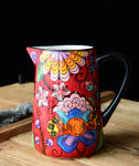 American country hand-painted jug