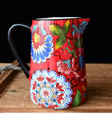 American country hand-painted jug