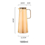 Amber Glass Water Jug