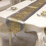 Luxury Velvet Gilded Table Runner