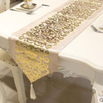 Luxury Velvet Gilded Table Runner