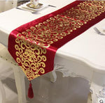 Luxury Velvet Gilded Table Runner