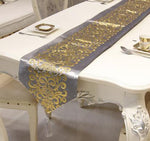 Luxury Velvet Gilded Table Runner