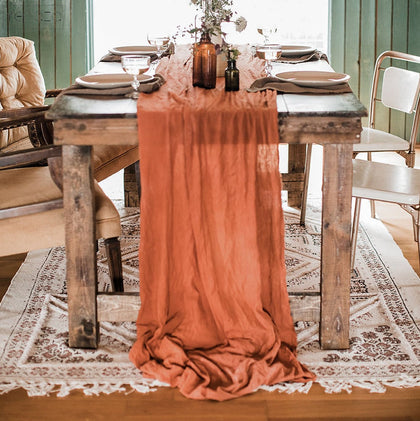 decoration rust table runner