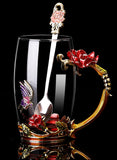 Butterfly Love Flower Tea Cup