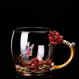 Butterfly Love Flower Tea Cup