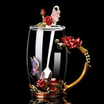 Butterfly Love Flower Tea Cup